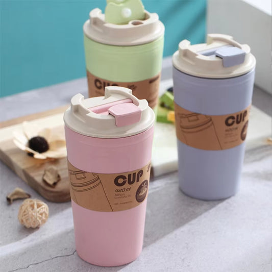 Portable Reusable Bamboo Fiber Coffee Cups 