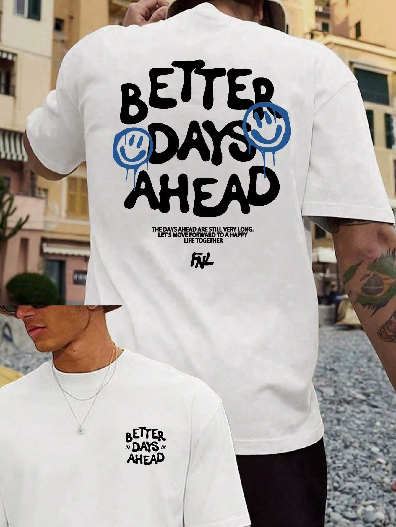 Better Days Ahead Printed Men Cotton T-Shirt 